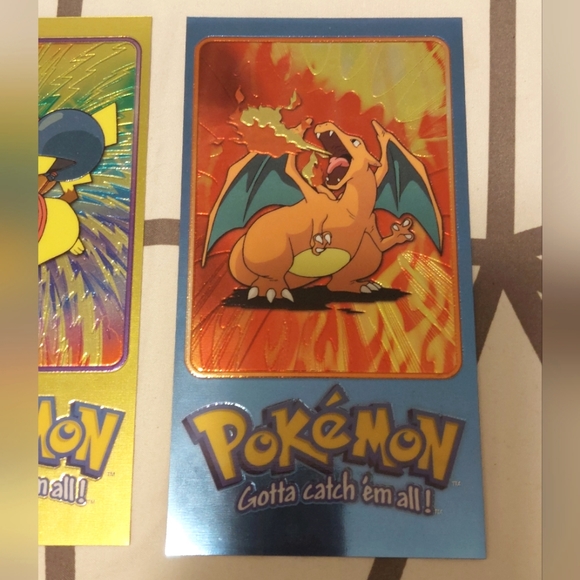 Pokemon Topps Tv Animation Series 2 Jumbo Chrome Card Set 1 - 5 Complete - Picture 6 of 7